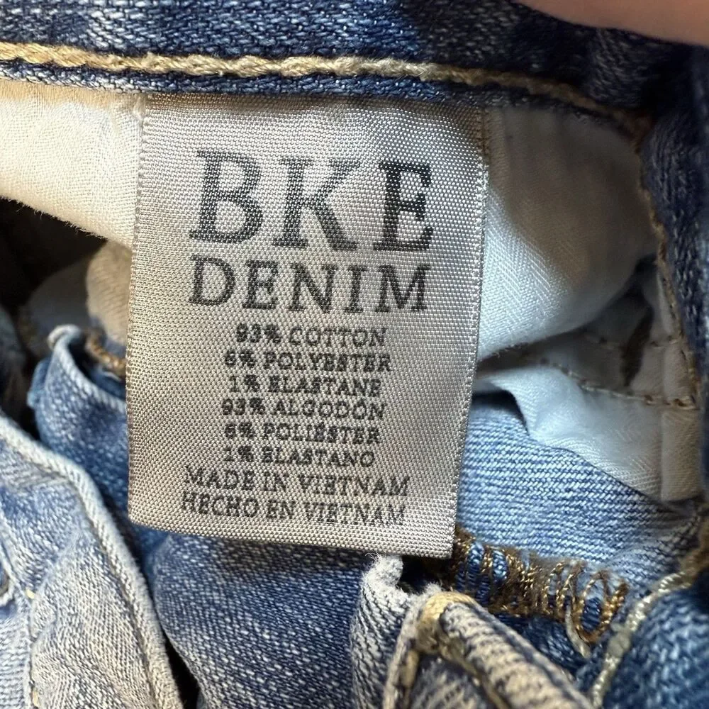 BKE Mens Jeans Tyler Straight Leg Blue Short 32S Tarasenko 2 wash